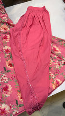 Rose Garden Floral Anarkali Suit Set