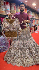 Bridal Lehenga with Intricate Handwork – Available in 7 Elegant Colors