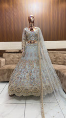 Bridal Lehenga with Intricate Handwork – Available in 7 Elegant Colors